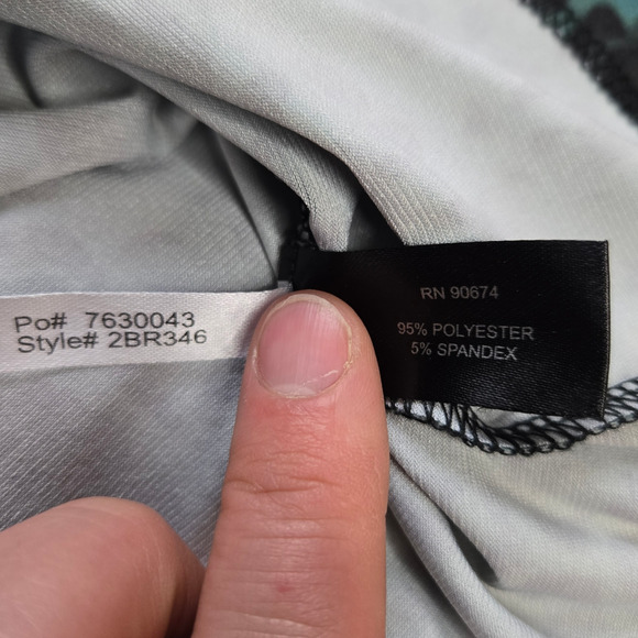 Boston Proper Emerald Green Animal Print Mob Wife Turtleneck Top Size Small - Picture 5 of 6